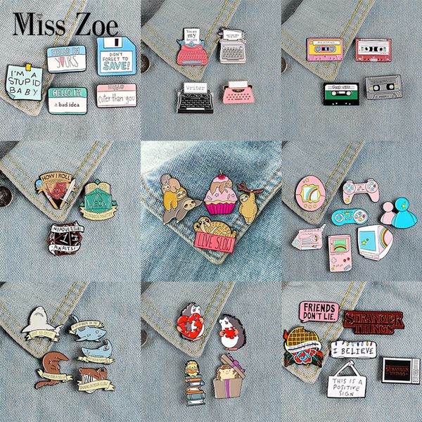 39pcs/set vintage tape typewriter enamel pin sloth hedgehog shark brooch lapel pins badges animal jewelry gift amazing pricedio chan contact, Gray
39pcs/set vintage tape typewriter enamel pin sloth hedgehog shark brooch lapel pins badges animal jewelry gift amazing pricedio chan contact, Gray