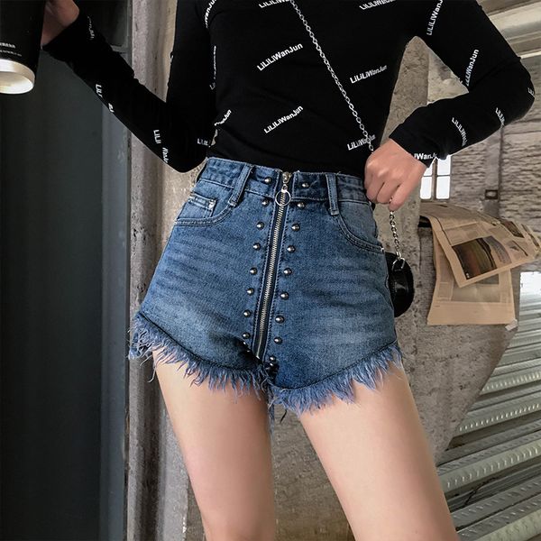 women high waist lace tassel hem front o-ring zipper pockets mini shorts pants jeans fashion blue ladies denim short
women high waist lace tassel hem front o-ring zipper pockets mini shorts pants jeans fashion blue ladies denim short