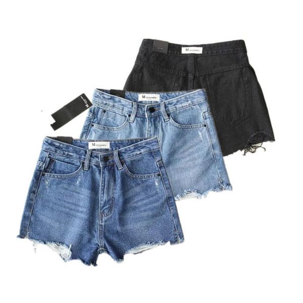 women's jeans summer female fashion high waist denim shorts woman ripped tassel short for women girls pants, Blue
women's jeans summer female fashion high waist denim shorts woman ripped tassel short for women girls pants, Blue