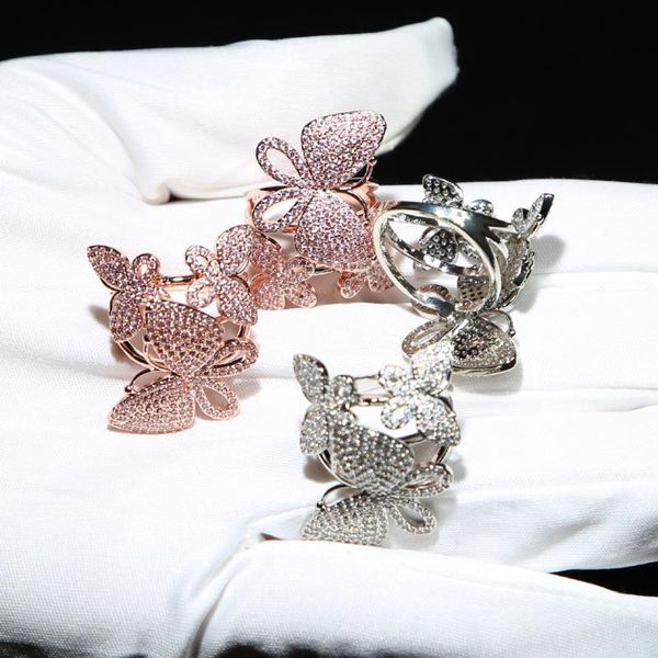 cluster rings 2021 design fashion jewelr copper inlaid zircon butterfly ring luxury shiny cocktail party for women, Golden;silver
cluster rings 2021 design fashion jewelr copper inlaid zircon butterfly ring luxury shiny cocktail party for women, Golden;silver