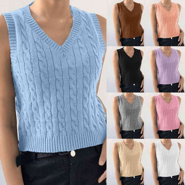 arrival womens casual style women sweaters v neck vest sleeveless crop sweet uniform pullover, White;black
arrival womens casual style women sweaters v neck vest sleeveless crop sweet uniform pullover, White;black