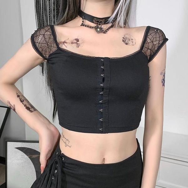 gothic clothes black summer t shirts women vintage streetwear bodycon short sleeve crop grunge girl 90s women's t-shirt, White
gothic clothes black summer t shirts women vintage streetwear bodycon short sleeve crop grunge girl 90s women's t-shirt, White