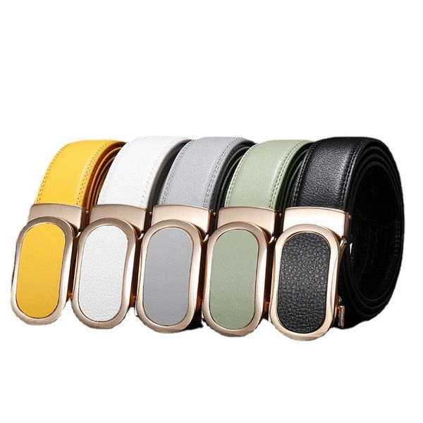 belts luxury men women real leather fashion designer ladies waistband metal clasp men's dress jeans strap belt, Black;brown
belts luxury men women real leather fashion designer ladies waistband metal clasp men's dress jeans strap belt, Black;brown
