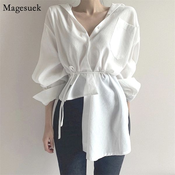 autumn korean style lace-up white shirt women v-neck cardigan button up irregular casual long sleeve blusa 11677 210512
autumn korean style lace-up white shirt women v-neck cardigan button up irregular casual long sleeve blusa 11677 210512