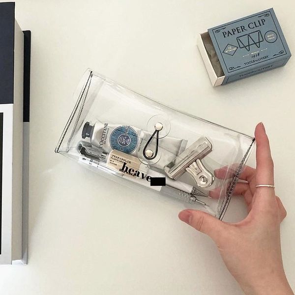 bJ2g korean style simple transparent pvc winding student pencil hand account adhesive tape sticker stationery case storage bagportable penc
bJ2g korean style simple transparent pvc winding student pencil hand account adhesive tape sticker stationery case storage bagportable penc
