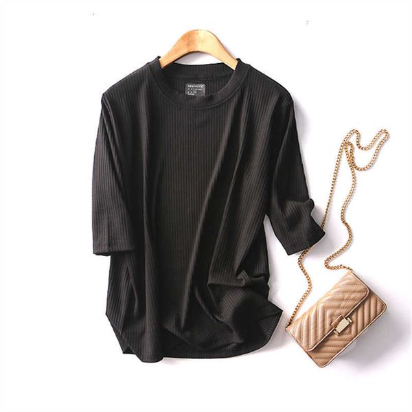 women's blouses & shirts fashion summer elasticity knitting cotton t shirt women o-neck half sleeve casual t-shirt loose ps55, White
women's blouses & shirts fashion summer elasticity knitting cotton t shirt women o-neck half sleeve casual t-shirt loose ps55, White