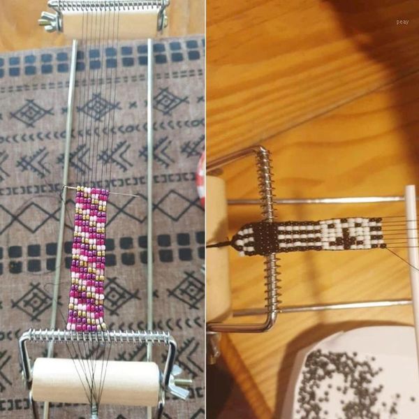 wood weaving beading loom kit for necklace jewelry handmade knitting machine dimension 29.5*9*6.8cm weight about 250g sewing notions & tools, Black
wood weaving beading loom kit for necklace jewelry handmade knitting machine dimension 29.5*9*6.8cm weight about 250g sewing notions & tools, Black