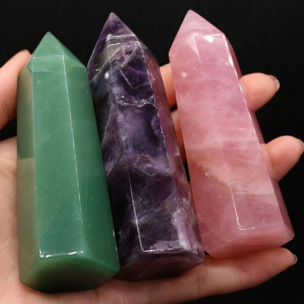 charms natural semi-precious stone furnishing articles prismatic shape aventurine rose quartz for diy jewelry making home decoration, Bronze;silver
charms natural semi-precious stone furnishing articles prismatic shape aventurine rose quartz for diy jewelry making home decoration, Bronze;silver