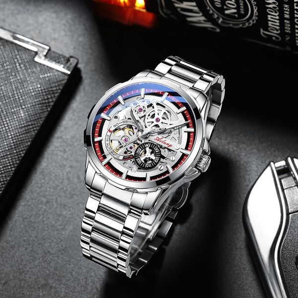 large dial vintage mens watch wrist sports tourbillon hollow automatic mechanical hand winding men's 2021 wristwatches, Slivery;brown
large dial vintage mens watch wrist sports tourbillon hollow automatic mechanical hand winding men's 2021 wristwatches, Slivery;brown