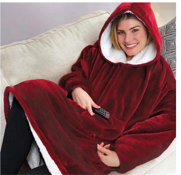 women's hoodies & sweatshirts winter fleece wearable blanket with sleeves and pocket micro plush warm, Black
women's hoodies & sweatshirts winter fleece wearable blanket with sleeves and pocket micro plush warm, Black