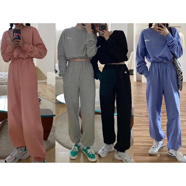 women's tracksuits drawstring long-sleeve hoodie + high-waisted trousers casual two-piece female (sold separately), Gray
women's tracksuits drawstring long-sleeve hoodie + high-waisted trousers casual two-piece female (sold separately), Gray