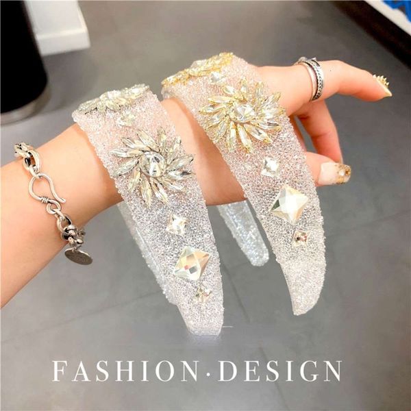 fashion rhinestone hairband wide edge fashion show headband transparent crystal hairpin korean headdress, Silver
fashion rhinestone hairband wide edge fashion show headband transparent crystal hairpin korean headdress, Silver