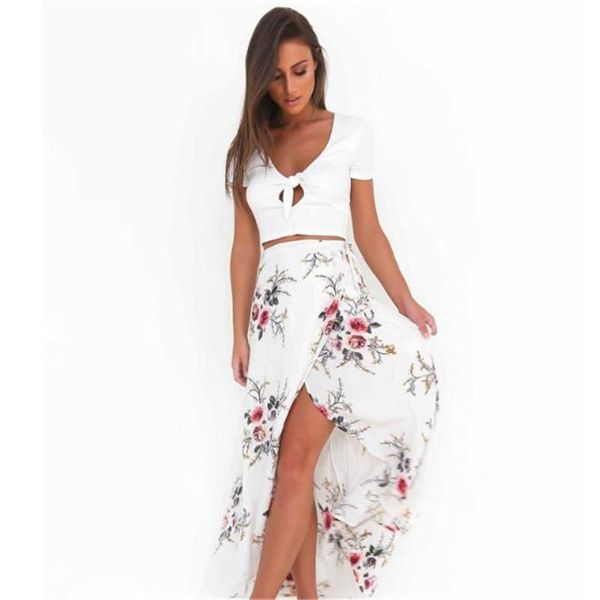 skirts women white irregular long skirt 2021 summer boho vintage floral print side slit wrap maxi girl waist female, Black
skirts women white irregular long skirt 2021 summer boho vintage floral print side slit wrap maxi girl waist female, Black