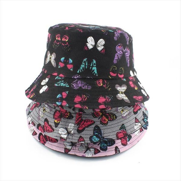 fashion women butterfly print fisherman hat panama reversible bucket hats casual sun protection fishing cap, Blue;gray
fashion women butterfly print fisherman hat panama reversible bucket hats casual sun protection fishing cap, Blue;gray