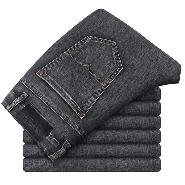 men's jeans 2021 classic straight fashion business casual elastic relax loose trousers male brand pants plus size 42 44, Blue
men's jeans 2021 classic straight fashion business casual elastic relax loose trousers male brand pants plus size 42 44, Blue