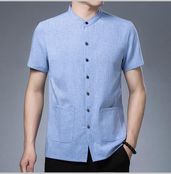 men's casual shirts mens summer young and middle-aged men's short-sleeved linen shirt designer japanese streetwear men, White;black
men's casual shirts mens summer young and middle-aged men's short-sleeved linen shirt designer japanese streetwear men, White;black