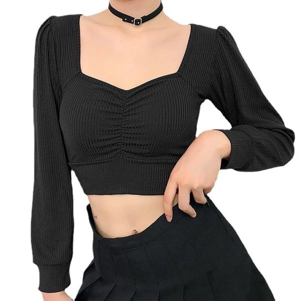 women's t-shirt square neck long sleeves summer crop white women black casual basic t shirt cami backless tank french
women's t-shirt square neck long sleeves summer crop white women black casual basic t shirt cami backless tank french
