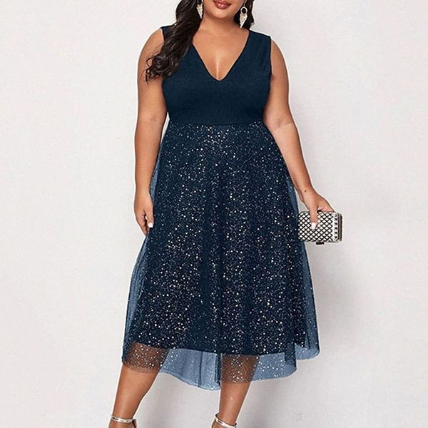 women's plus size a line dress plain v neck mesh sleeveless summer elegant prom dress midi dress party / print u6br#, Black
women's plus size a line dress plain v neck mesh sleeveless summer elegant prom dress midi dress party / print u6br#, Black