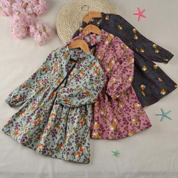 spring and autumn childrens girl dress clothing girls cotton floral long sleeve children elegant princess 3 8 years, Red;yellow
spring and autumn childrens girl dress clothing girls cotton floral long sleeve children elegant princess 3 8 years, Red;yellow