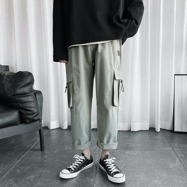 cargo tide brand ins loose women pants straight casual trend wild wide legged drawstring 9 point baggy, Black
cargo tide brand ins loose women pants straight casual trend wild wide legged drawstring 9 point baggy, Black