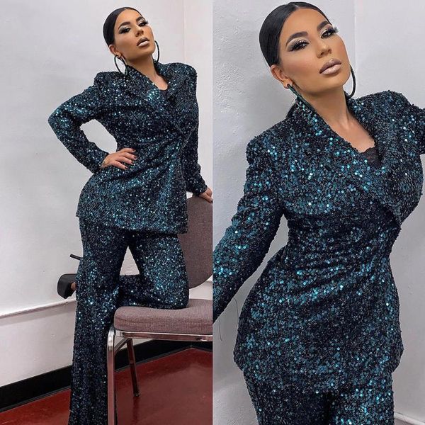 women's two piece pants spring green sparkly sequins women suits glitter long sleeve slim fit blazer trousers jacket evening party gown, White
women's two piece pants spring green sparkly sequins women suits glitter long sleeve slim fit blazer trousers jacket evening party gown, White