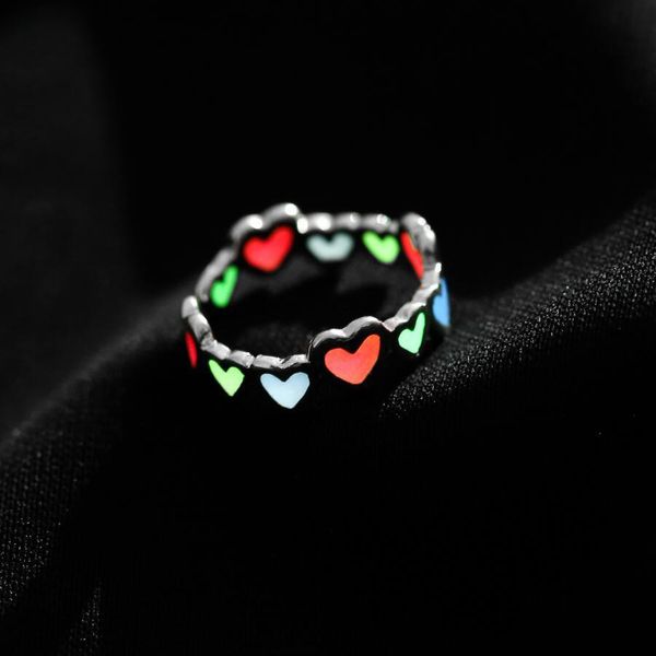 factory sholesale new luminous peach heart love three color handmade silver ring couple ring adjustable popular fashion xmas gift
factory sholesale new luminous peach heart love three color handmade silver ring couple ring adjustable popular fashion xmas gift