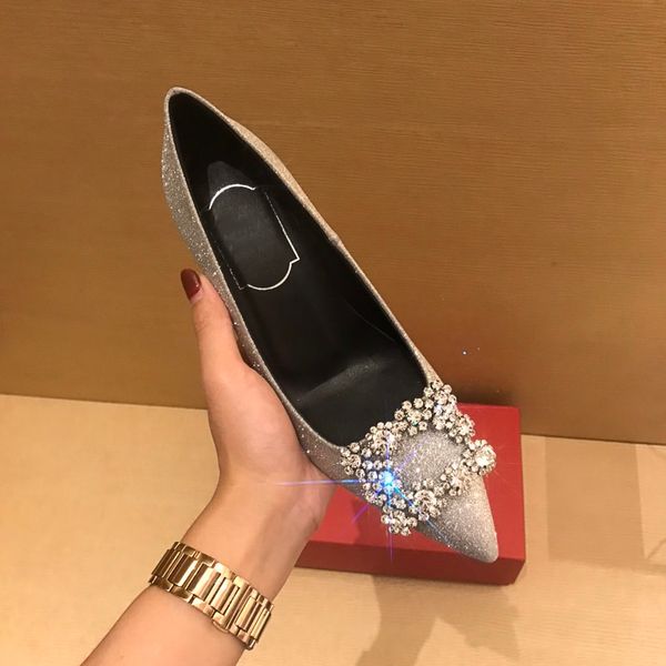 2021ss women temperament sandals real leather stiletto high heel shoes 6.5cm heels shoes with drill decoration shining 6 colors woman shoe w, Black
2021ss women temperament sandals real leather stiletto high heel shoes 6.5cm heels shoes with drill decoration shining 6 colors woman shoe w, Black