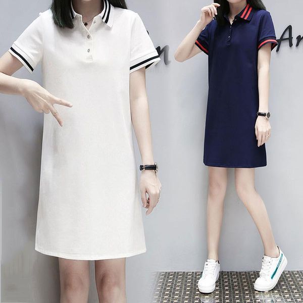 casual dresses women t-shirt dress striped short sleeve summer elegant female preppy style long loose, Black;gray
casual dresses women t-shirt dress striped short sleeve summer elegant female preppy style long loose, Black;gray