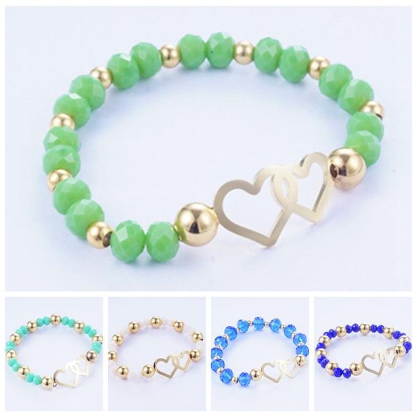 link, chain yunkingdom 5 colors stainless steel bracelets for women adjustable heart charm metal beads bangles friends gift, Black
link, chain yunkingdom 5 colors stainless steel bracelets for women adjustable heart charm metal beads bangles friends gift, Black