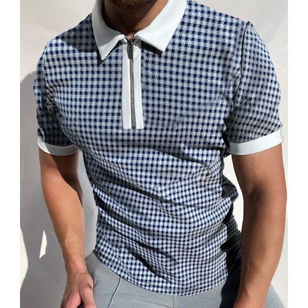exciting pattern men's zipper polo shirt comfortable breathable fashionable cool daily travel work party, White;black
exciting pattern men's zipper polo shirt comfortable breathable fashionable cool daily travel work party, White;black