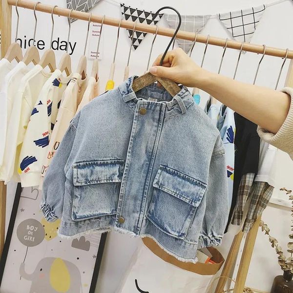 jassen lichtblauw kinderen rits jongen denim jas 1-7 jaar oud meisje lente herfst kind voor meisjes bovenkleding jassen, Blue;gray
jassen lichtblauw kinderen rits jongen denim jas 1-7 jaar oud meisje lente herfst kind voor meisjes bovenkleding jassen, Blue;gray