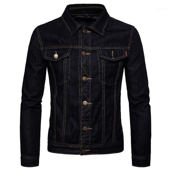 men's jackets 2021 autumn casual denim jacket 5xl plus size fashion single-breasted high street hiphop british cowboy coat homme, Black;brown
men's jackets 2021 autumn casual denim jacket 5xl plus size fashion single-breasted high street hiphop british cowboy coat homme, Black;brown