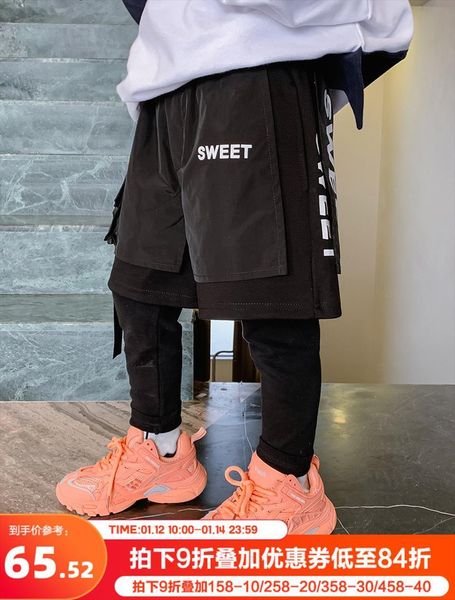 boys pure cotton fake two pieces leggings spring and autumn zhong da tong childrens clothes handsome pants, Blue
boys pure cotton fake two pieces leggings spring and autumn zhong da tong childrens clothes handsome pants, Blue