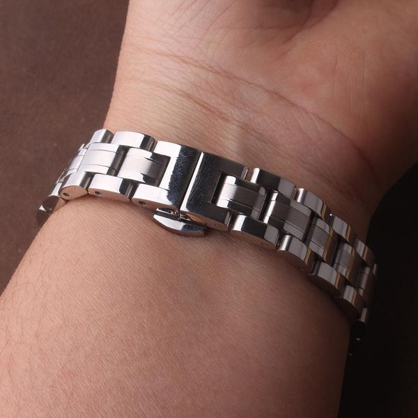 watch bands lady women watches replacement watchband strap bracelets 10mm 12mm 14mm 16mm 18mm silver stainlesss steel solid links watchbands, Black;brown
watch bands lady women watches replacement watchband strap bracelets 10mm 12mm 14mm 16mm 18mm silver stainlesss steel solid links watchbands, Black;brown