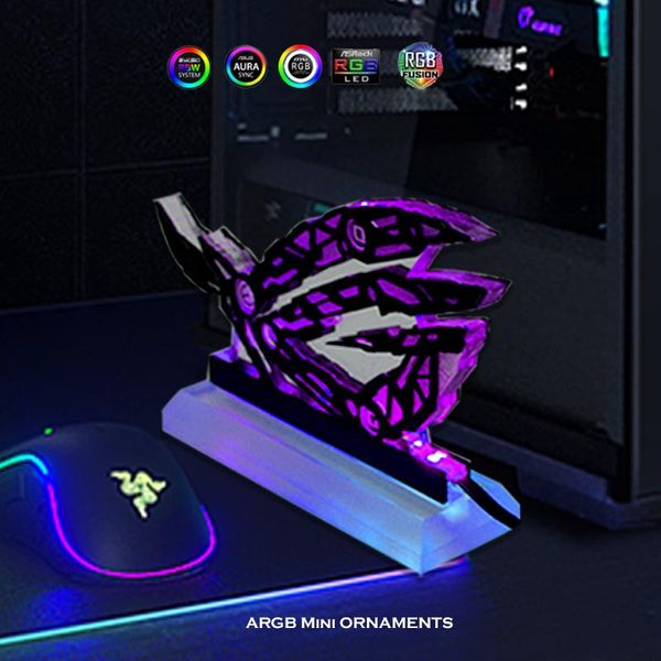 computer personalized figure ornaments, rog msi aorus brand theme hand-made doll, pc decoration light pollution,5v argb m/b sync fans & cool
computer personalized figure ornaments, rog msi aorus brand theme hand-made doll, pc decoration light pollution,5v argb m/b sync fans & cool