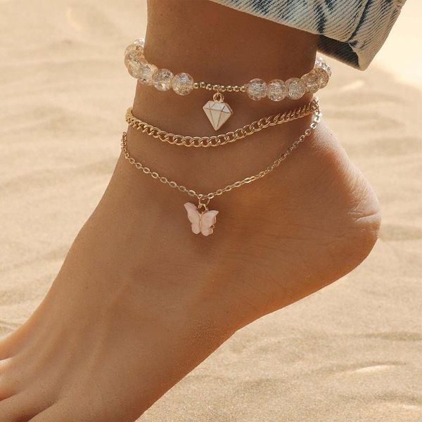 anklets fashion acrylic animal womens vintage multilayer pink butterfly a three-piece refill pendant jewelry for girls, Red;blue
anklets fashion acrylic animal womens vintage multilayer pink butterfly a three-piece refill pendant jewelry for girls, Red;blue