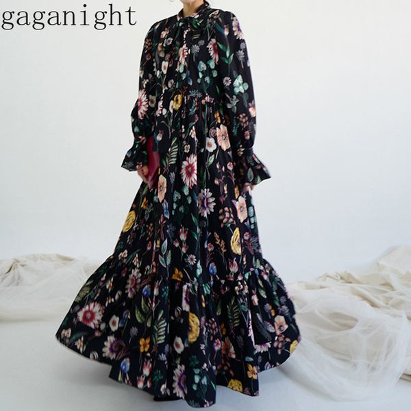 gaganight fashion chic flower women maxi long dress swing high waist flare sleeve elegant vintage dresses party holiday bohemia 210519, Black;gray
gaganight fashion chic flower women maxi long dress swing high waist flare sleeve elegant vintage dresses party holiday bohemia 210519, Black;gray