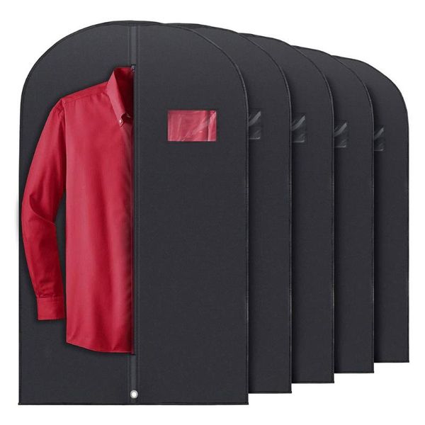 clothing & wardrobe storage 5 pcs black garment bag covers opknoping pak volledige rits met clear window jurk kleding reistassen
clothing & wardrobe storage 5 pcs black garment bag covers opknoping pak volledige rits met clear window jurk kleding reistassen