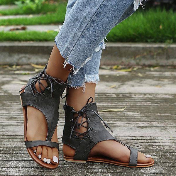 sandals women's summer fashion cross strap flat shoes plus size european and american casual female, Black
sandals women's summer fashion cross strap flat shoes plus size european and american casual female, Black