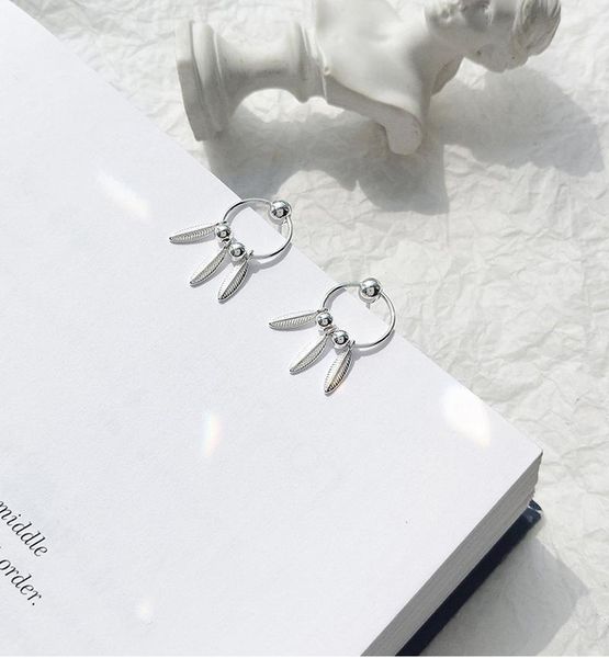 dangle & chandelier trendy jewelry feather earrings pretty simple personality hight quality silvery plating for gifts, Silver
dangle & chandelier trendy jewelry feather earrings pretty simple personality hight quality silvery plating for gifts, Silver