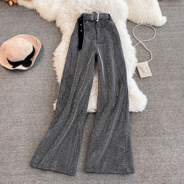 women's pants & capris diamond wide leg fall feeling in autumn winter high waist girls loose thin black straight tube floor, Black;white
women's pants & capris diamond wide leg fall feeling in autumn winter high waist girls loose thin black straight tube floor, Black;white