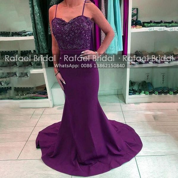 party dresses purple mermaid formal evening with beads crystal long sweep train spaghetti strap graduation dress gown, White;black 
party dresses purple mermaid formal evening with beads crystal long sweep train spaghetti strap graduation dress gown, White;black
