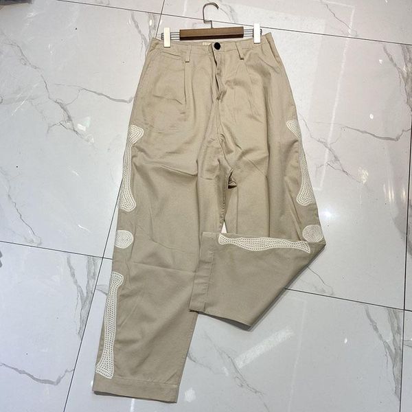 bone embroidery kapital cargo pants men women 1:1 hip-hop loose fashion khaki denim trousers men's, Black
bone embroidery kapital cargo pants men women 1:1 hip-hop loose fashion khaki denim trousers men's, Black