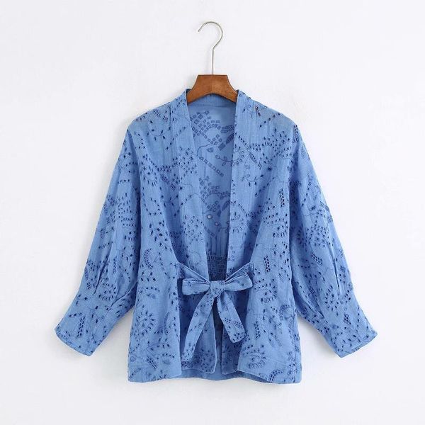 spring summer hollow embroidered blue shirt goth zaraing-style vadiming sheining women' blouse c2146 women's blouses & shirts, White
spring summer hollow embroidered blue shirt goth zaraing-style vadiming sheining women' blouse c2146 women's blouses & shirts, White