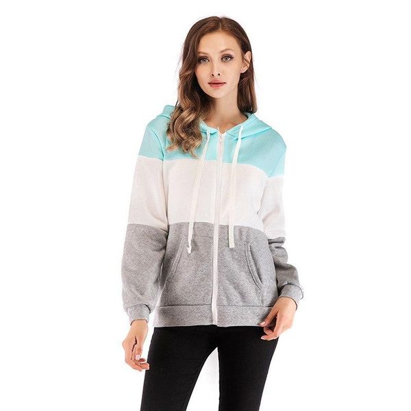 women's jackets autumn long sleeve warm slim hoodies punk casual patchwork hooded sweatshirts jacket zipper coats women, Black;brown
women's jackets autumn long sleeve warm slim hoodies punk casual patchwork hooded sweatshirts jacket zipper coats women, Black;brown