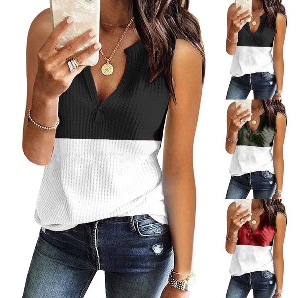 women's tanks & camis vintage streetwear women ladies summer casual elastic cotton v neck tank sleeveless slim vest patghwork s-2xl mu, White
women's tanks & camis vintage streetwear women ladies summer casual elastic cotton v neck tank sleeveless slim vest patghwork s-2xl mu, White
