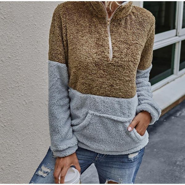 women's hoodies & sweatshirts autumn winter female long sleeve sweatshirt fleece warm patchwork zippers front pocket 2021 casual pullov, Black
women's hoodies & sweatshirts autumn winter female long sleeve sweatshirt fleece warm patchwork zippers front pocket 2021 casual pullov, Black