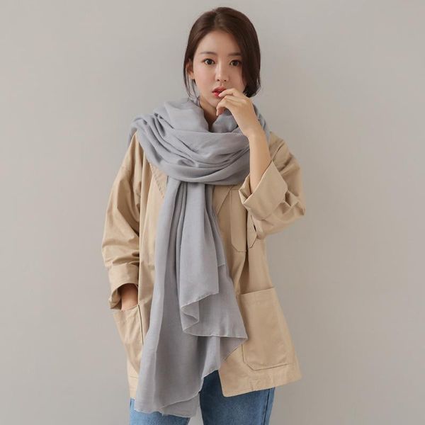 scarves female cotton linen shawl scarf large shawls dual-use korean version long 180cm headband accessories solid capes cloak, Blue;gray
scarves female cotton linen shawl scarf large shawls dual-use korean version long 180cm headband accessories solid capes cloak, Blue;gray