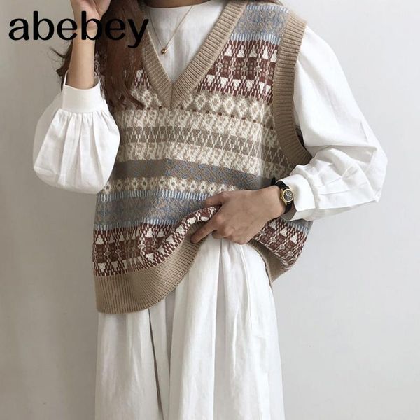 women's sweaters geometric knitted vest sleeveless sweater women loose oversized autumn basic vintage pullovers jumper female street w, White;black
women's sweaters geometric knitted vest sleeveless sweater women loose oversized autumn basic vintage pullovers jumper female street w, White;black
