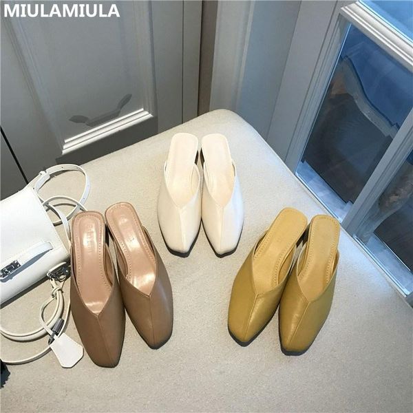slippers miulamiula brand design 2021 korean fashion middle heel comfy platform flat leather slides mules loafers flip flops, Black
slippers miulamiula brand design 2021 korean fashion middle heel comfy platform flat leather slides mules loafers flip flops, Black